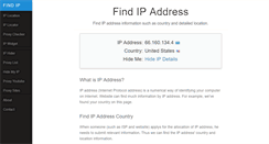 Desktop Screenshot of find-ip.net